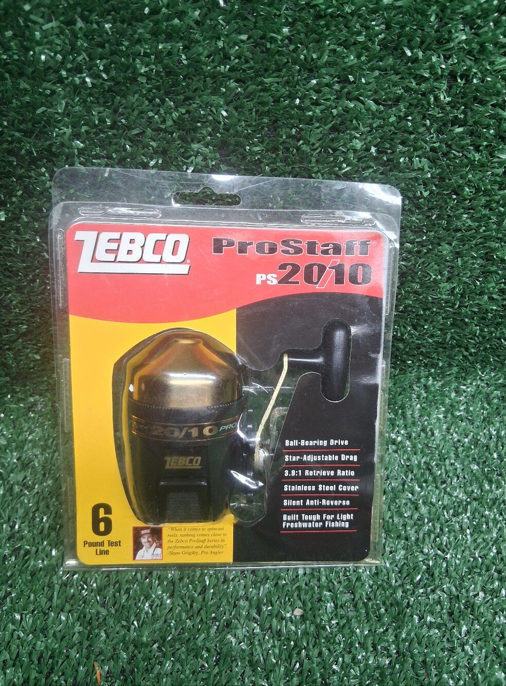 New Old Stock Zebco Prostaff PS 20/10 Fishing Reel. Ball Bearing Drive.